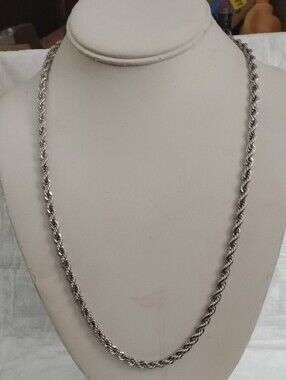 Steel by Design Rope Chain Necklace 24"